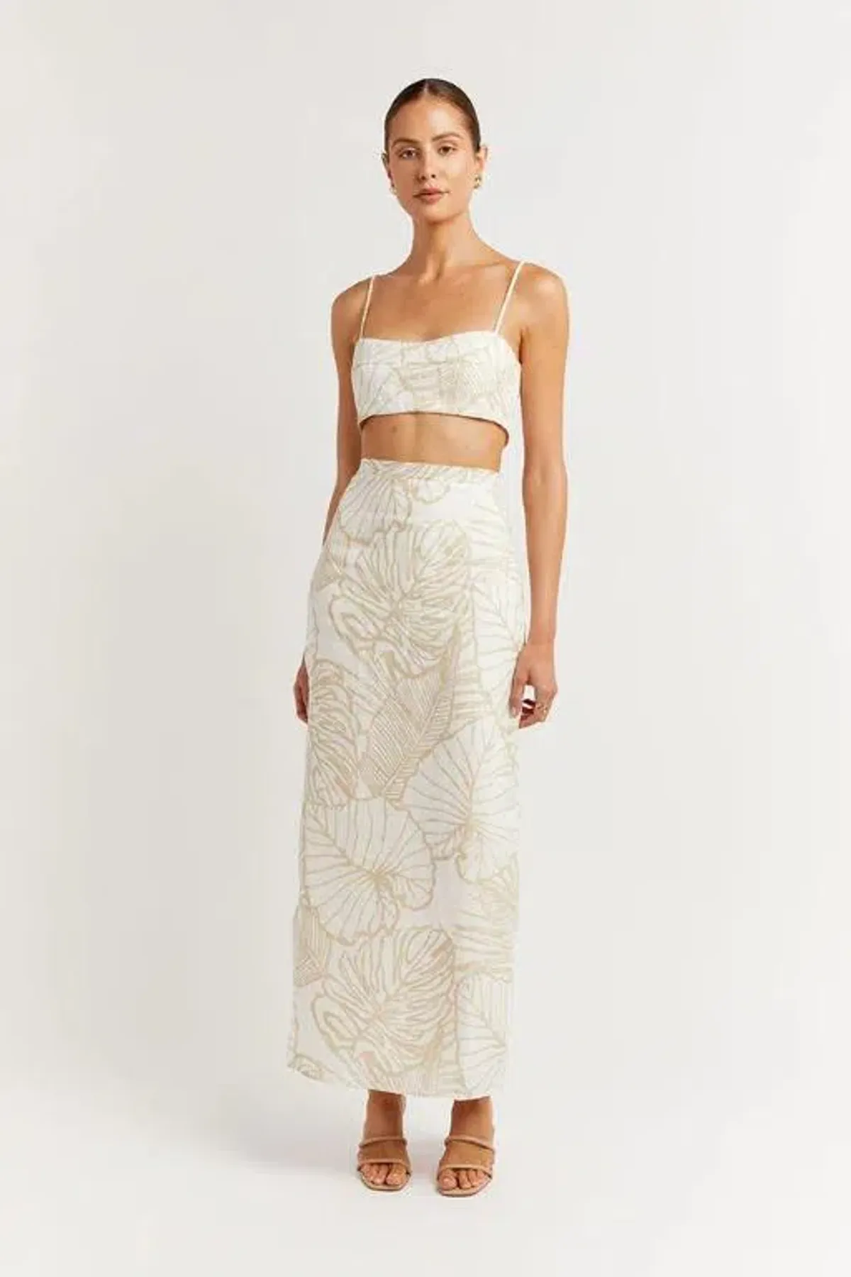 Dissh Malta White Palm Set White Size 8 - Image 1