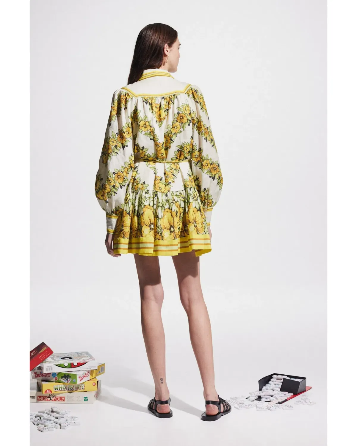 Alemais Gisela Mini Dress Print Size AU 14 - Image 4