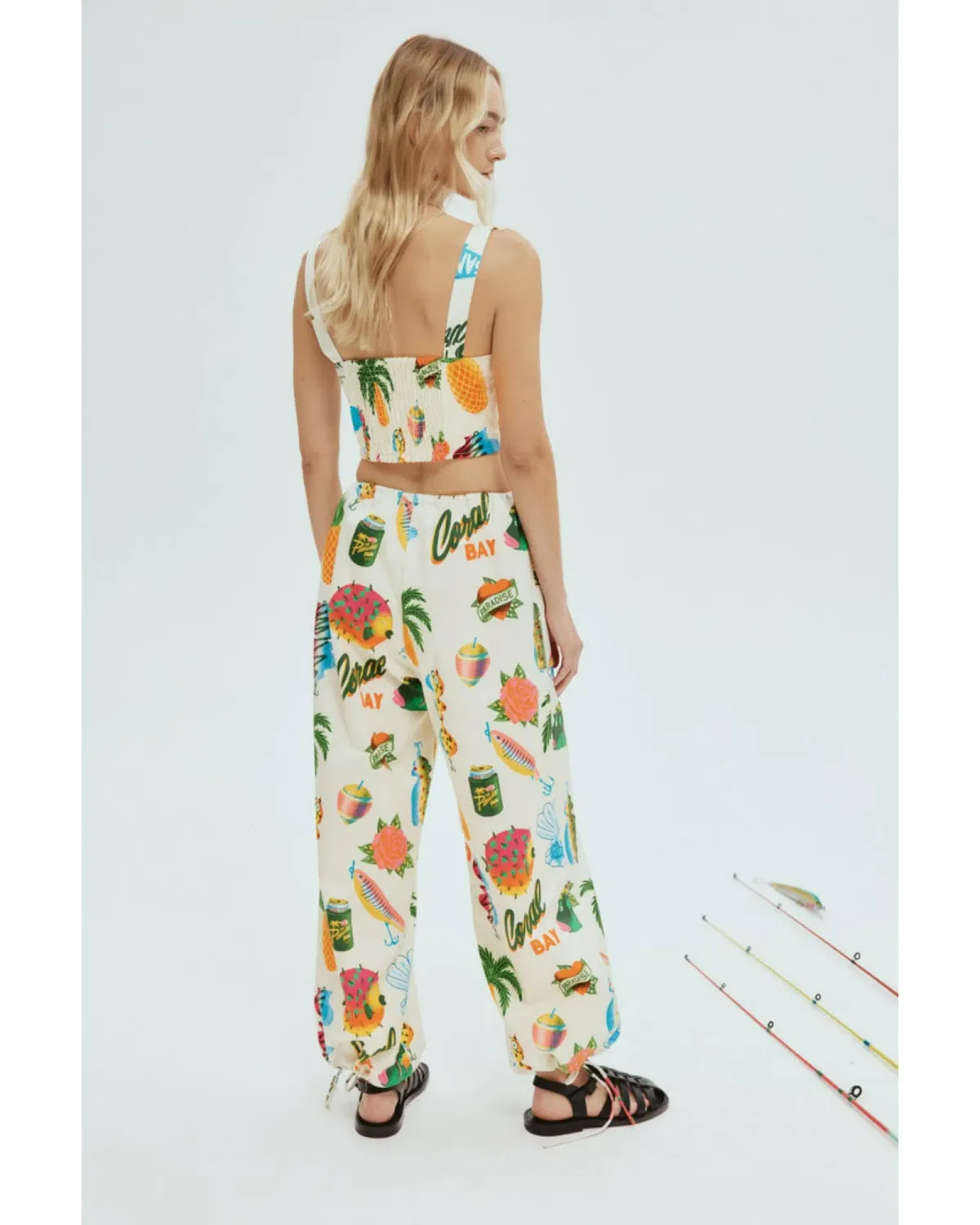 Alemais Samaki Crop Top and Pants Print Size AU 14 - Image 3