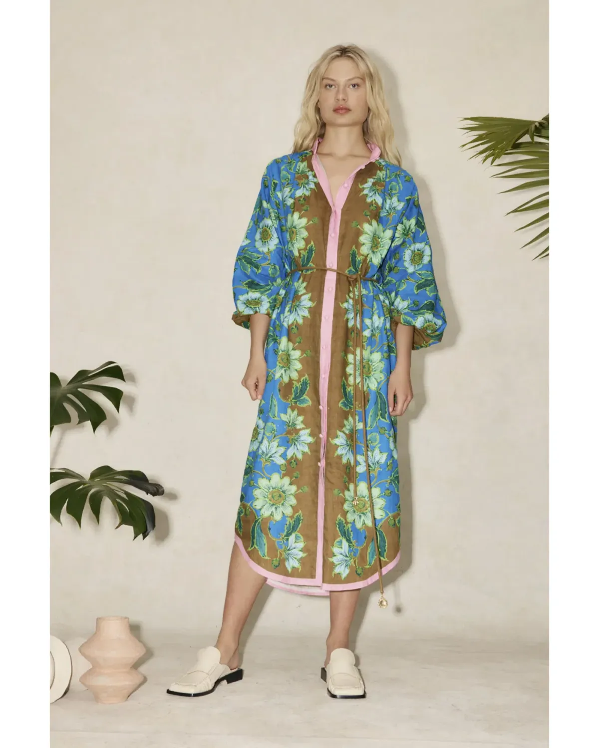 Alemais Winnie Shirtdress Multi Size AU 12  - Image 1