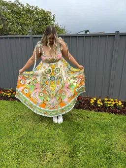 Alemais Pinball Sundress Multi Size 16 for rent on The Volte - image 3