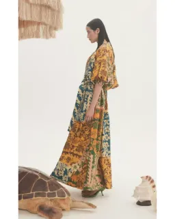 Alemais Archie Wrap Dress Multi Size AU 14 for rent on The Volte - image 2