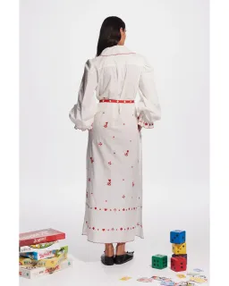 Alemais Hearts Embroidered Midi Dress Print Size AU 16 for rent on The Volte - image 3