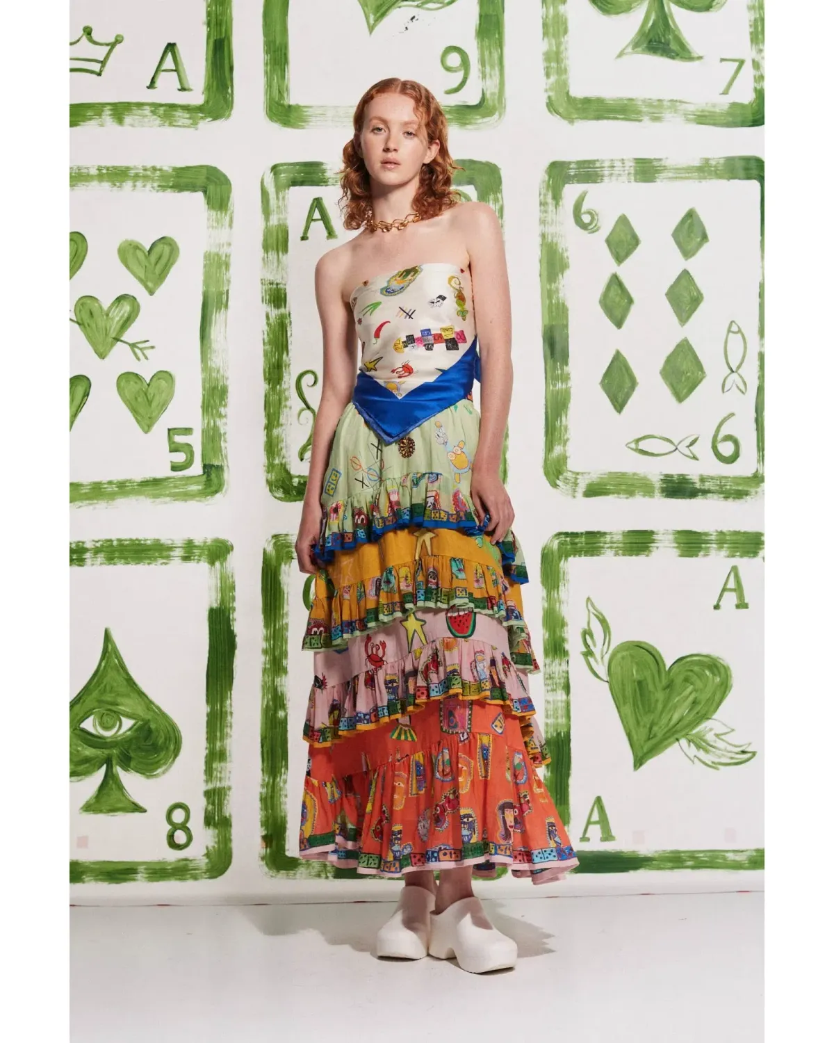 Alemais Players Tiered Skirt Multi Size AU 16 - Image 1