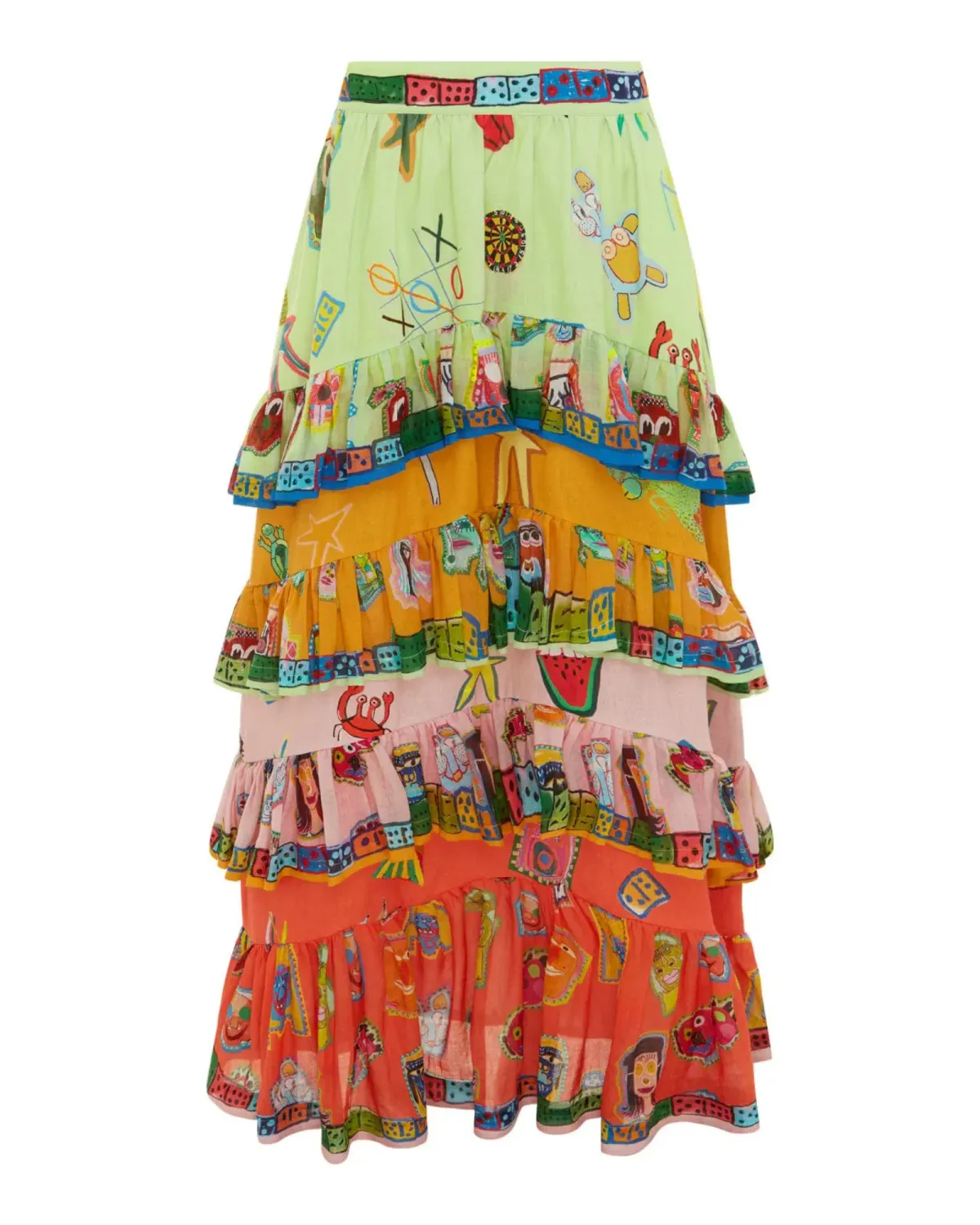 Alemais Players Tiered Skirt Multi Size AU 16 - Image 5