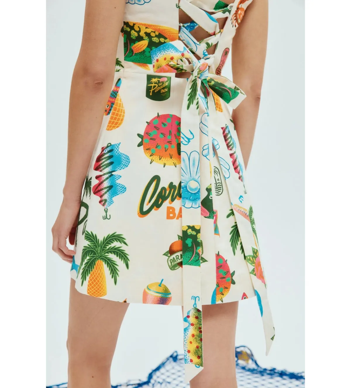 Alemais Samaki Mini Dress Multi Print Size 16 - Image 4