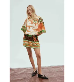 Alemais Bungalow Mini Dress Print Size 14 for rent on The Volte - image 1