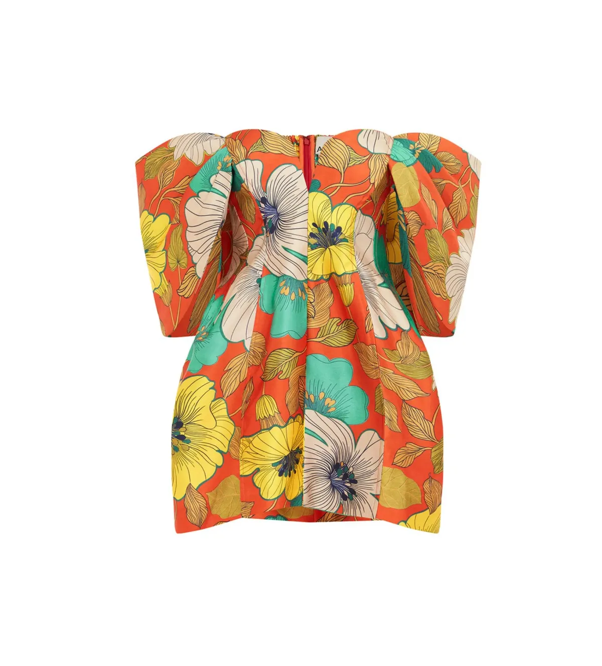 Alemais Piato Sculpt Mini Dress Marigold Multi Floral Size 14 - Image 10