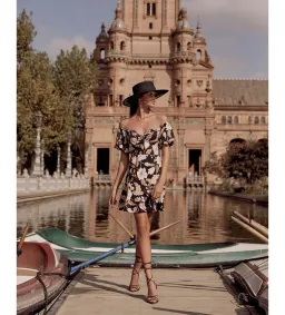 Sheike Trudy Floral Mini Dress Multi Floral Size 10 for rent on The Volte - image 1