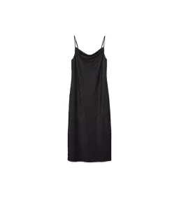 Country Road Metallic Slip Midi Dress Black Size 8/XS for rent on The Volte - image 5