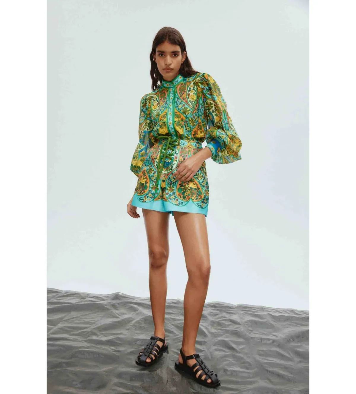 Alemais Sofie Blouse and Shorts Set Size 16 - Image 1