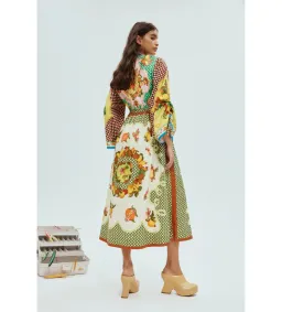 Alemais Lemonis Midi Shirtdress Multi Print Size 12 for rent on The Volte - image 4