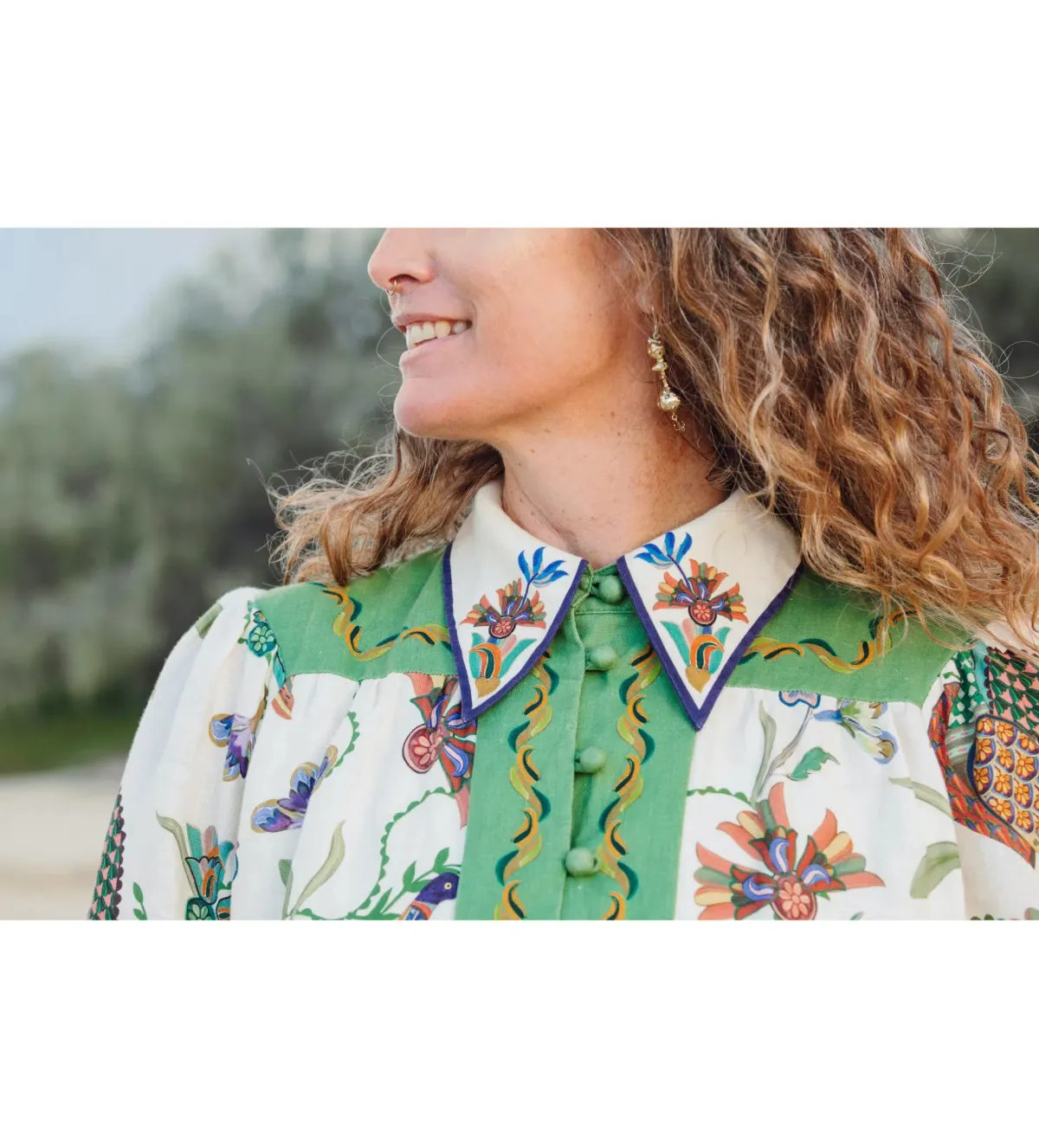 Alemais Birdie Mini Dress Multi Print Size 14 - Image 7