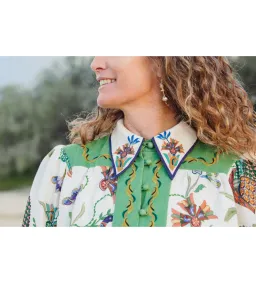 Alemais Birdie Mini Dress Multi Print Size 14 for rent on The Volte - image 7