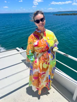 Alemais Luca Midi Shirt Dress Multi Size 16 for rent on The Volte - image 3