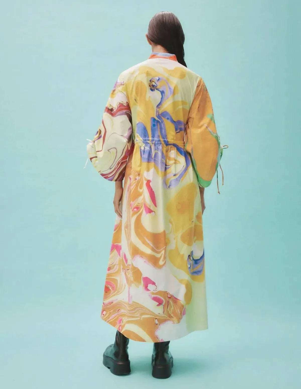 Alemais Luca Midi Shirt Dress Multi Size 16 - Image 2