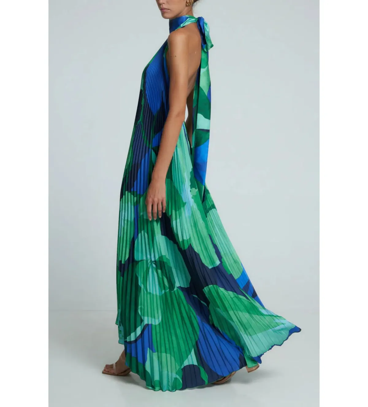 L’Idee Opera Gown Capri Green Size 8 - Image 3