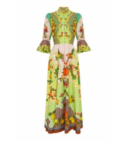 Alemais Lemonis Jacquard Midi Dress Multi Print Size 16 for rent on The Volte - image 5