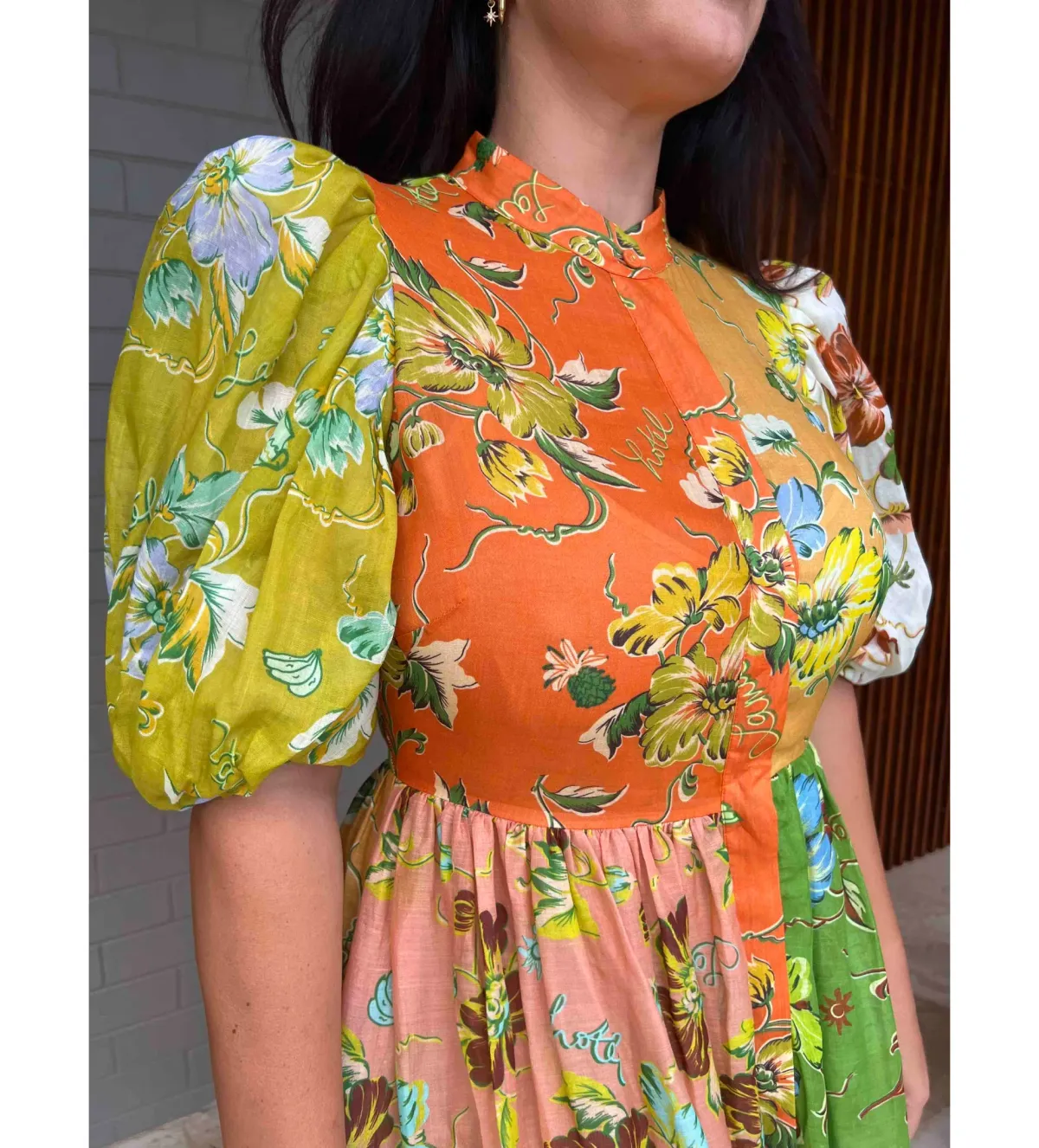 Alemais Hotel Lamu Spliced Shirtdress Multi Size 16  - Image 3