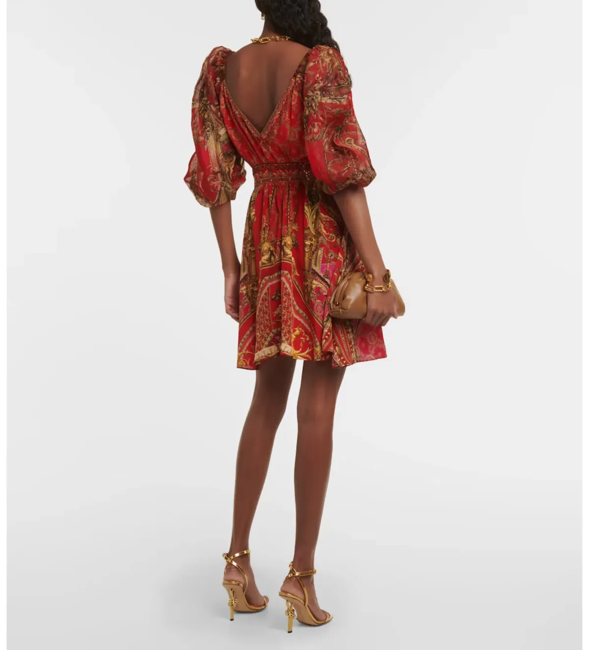 Camilla Red Mini Dress Size Large / AU 14 - Image 3