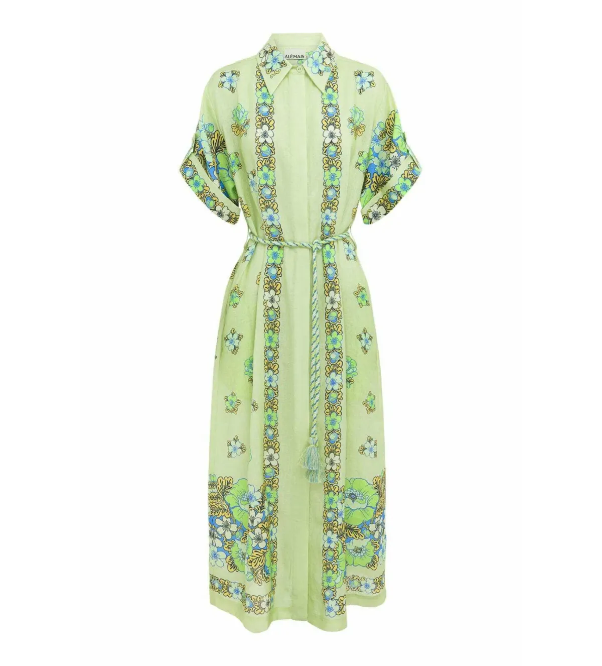 Alemais Velma Shirt Dress Green Size 14  - Image 4