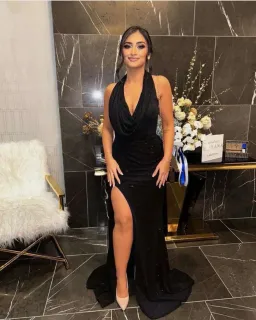 Portia and Scarlett Jet Black Dress  Size AU8 for rent on The Volte - image 1