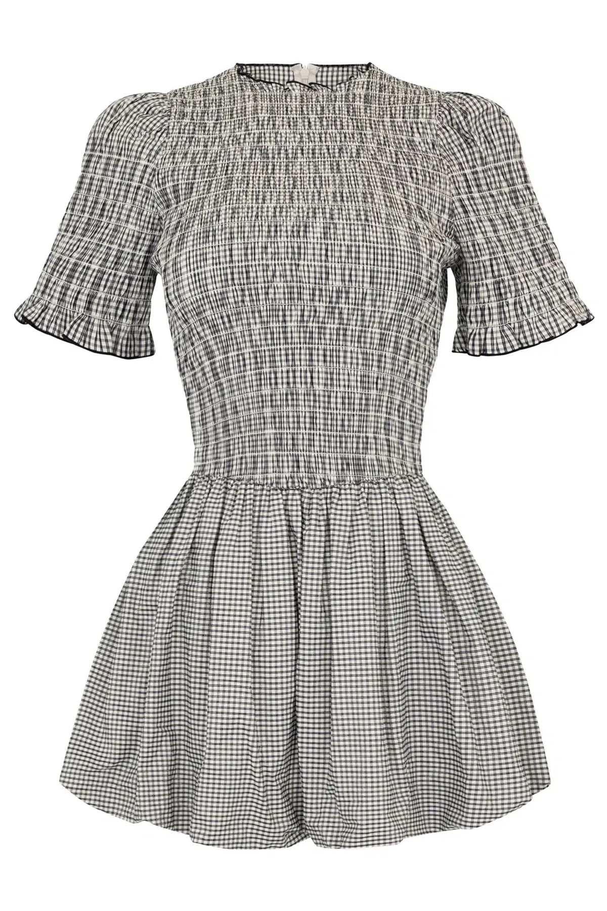 Apres Studio Gingham Bubble Mini Dress Print Size S / AU 8 - Image 3