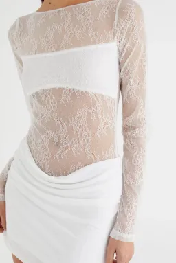 Benni Yana Lace Mini Dress AU 6 for rent on The Volte - image 5