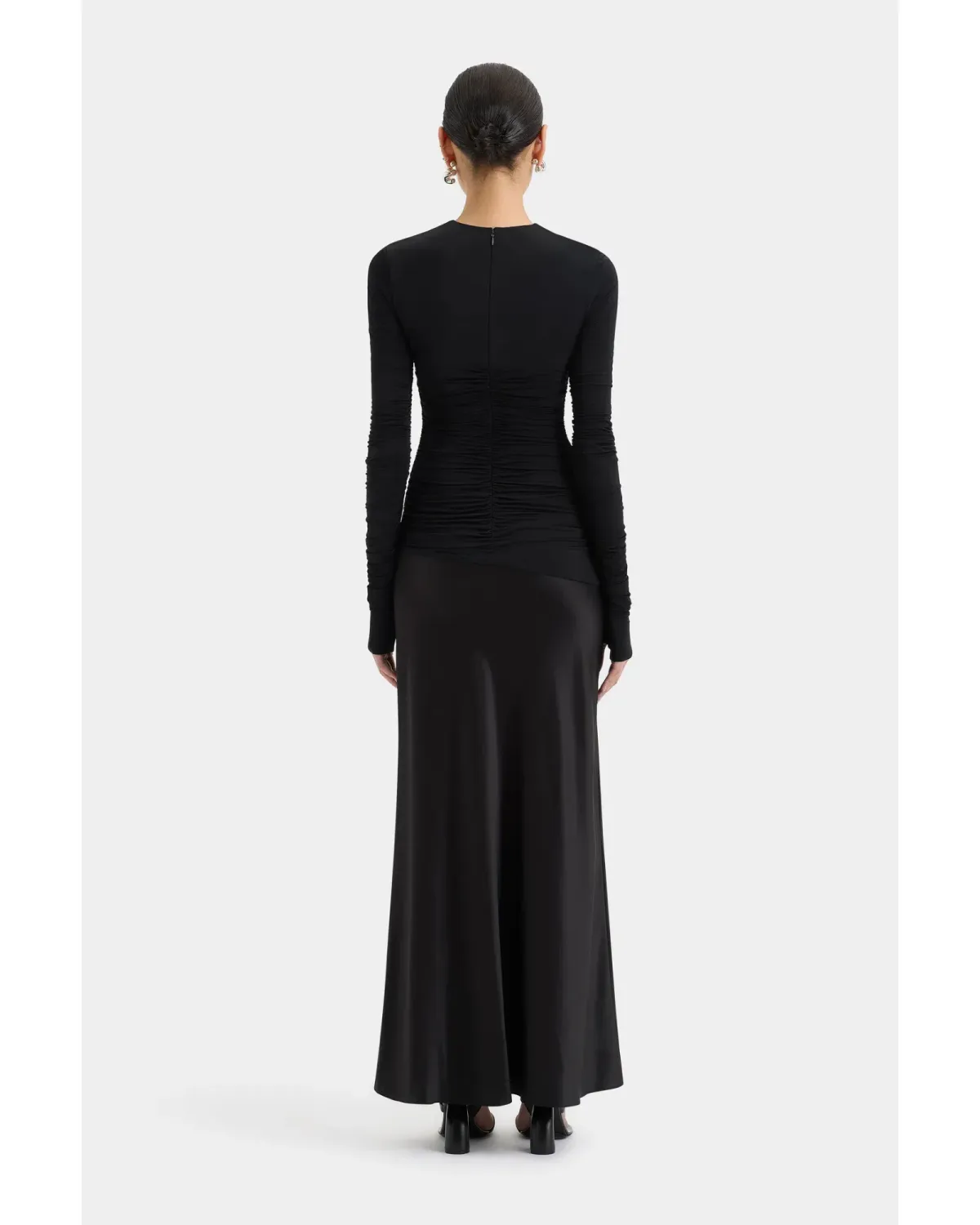 Sir Alessia Draped Gown Black Size 1 / AU 8 - Image 3