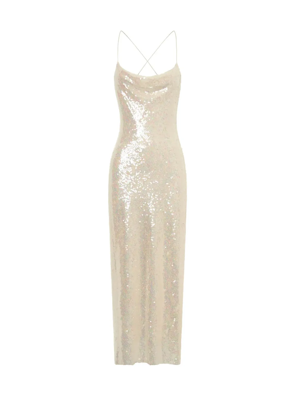 IXIAH  Shimmer Maxi Dress Sequin Size 6  - Image 5