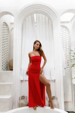 MODE MILA  Remi Dress Ruby Red Size S/Au 8 for rent on The Volte - image 1