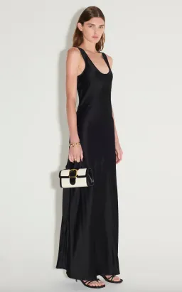 Hansen and Gretel Patricia Bias Cut Dress Black Size 12 for rent on The Volte - image 5