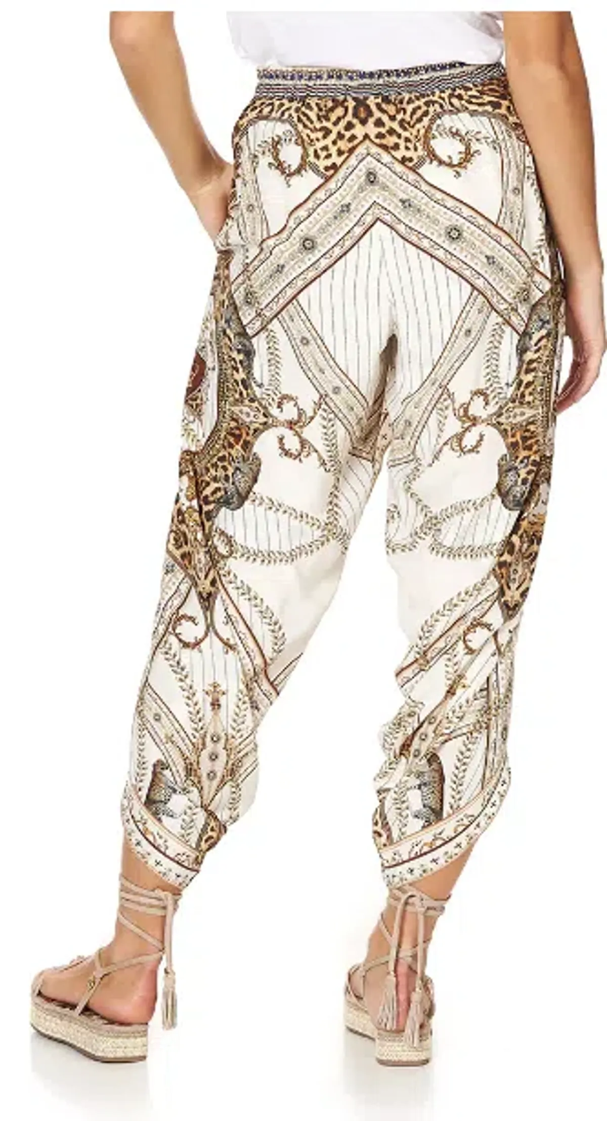 Camilla Pants, Bralette & Scarf - Mind Your Manor Print Size 8/XS - Image 2