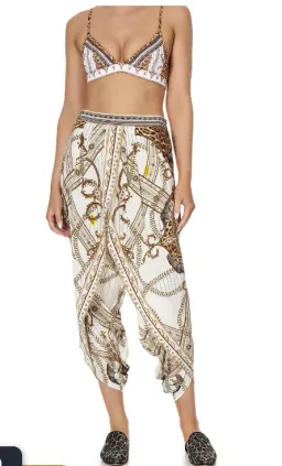 Camilla Pants, Bralette & Scarf - Mind Your Manor Print Size 8/XS for rent on The Volte - image 3