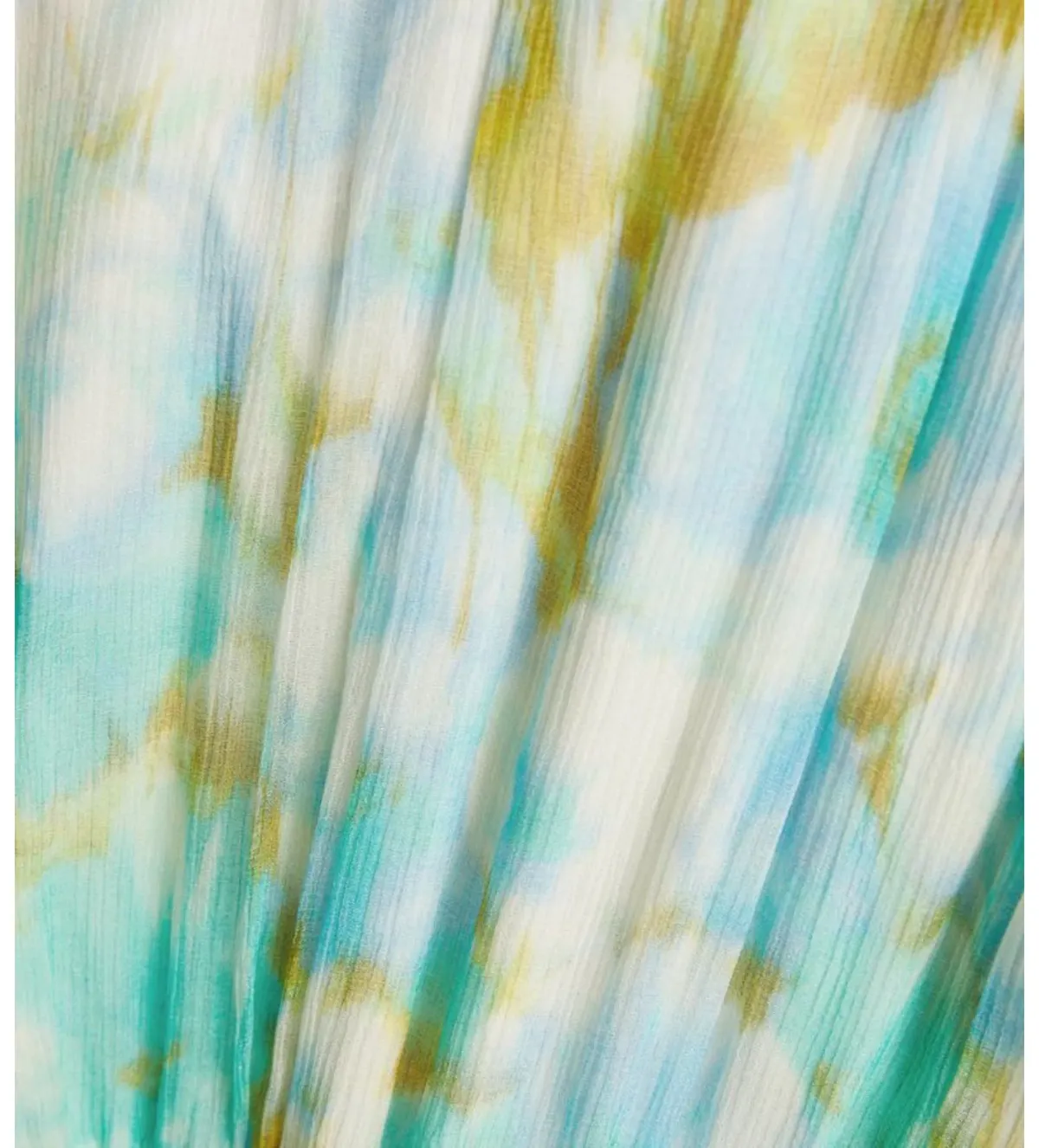 Zimmermann High Tide Flutter Embellished Floral-Print Silk-Crepon Playsuit Green Size 1/AU 8 - Image 5