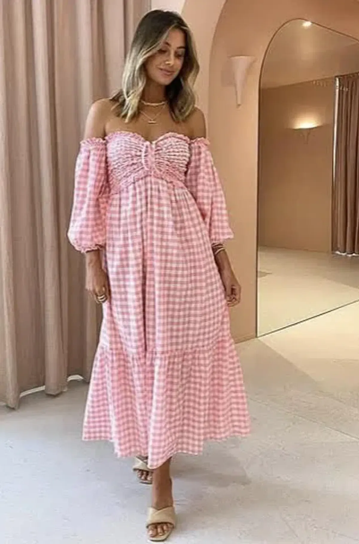 Steele Jacques Dress Pink Size 10 - Image 3