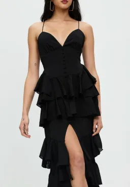 Derma Department Barcelona Maxi Dress Black Size AU 4 for rent on The Volte - image 3