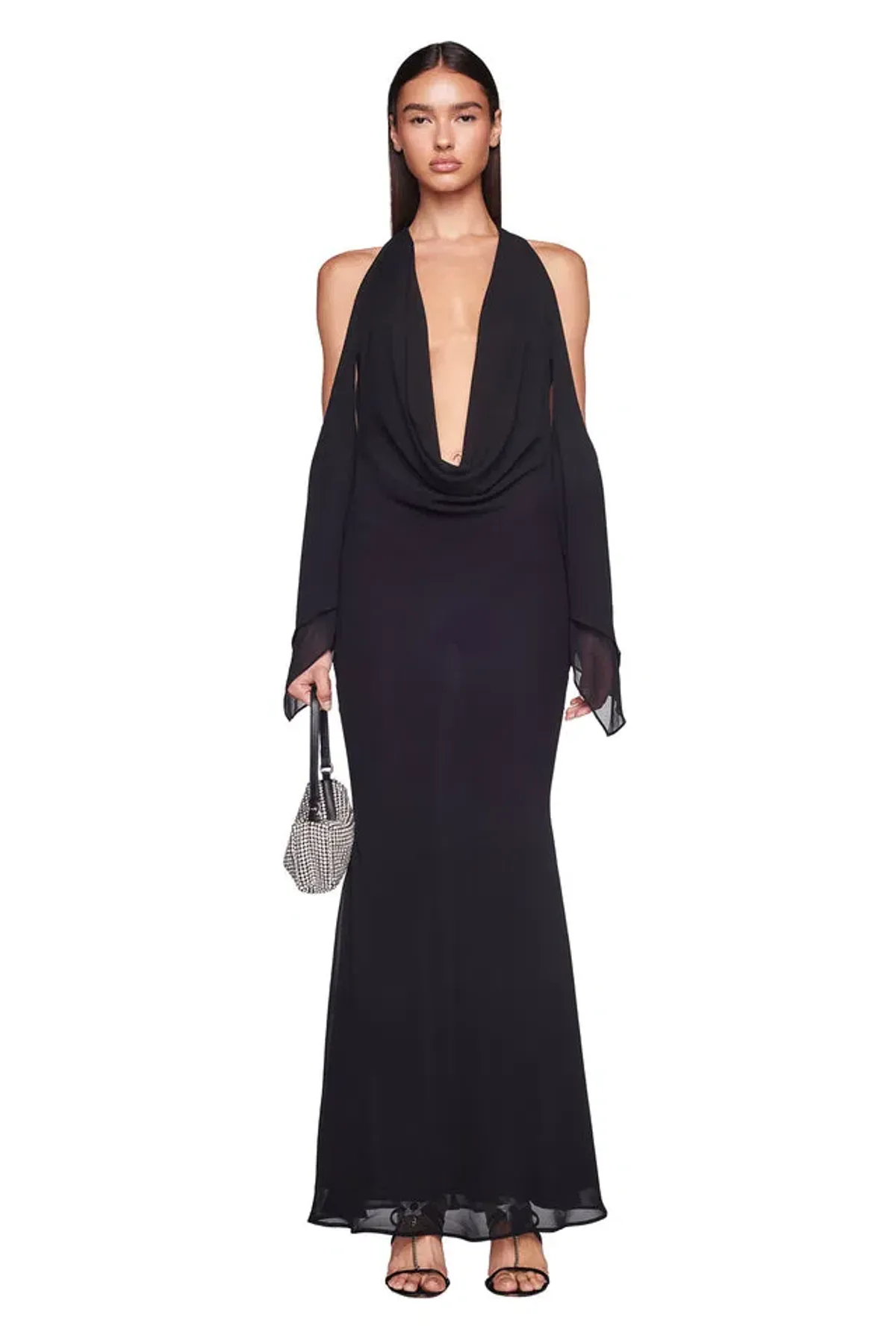 I.AM.GIA Rosanna Maxi Dress in Black Size 8 - Image 4