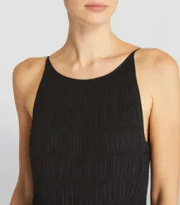 Aje Rosewood Chiffon Tiered Gown Black Size 10 for rent on The Volte - image 3