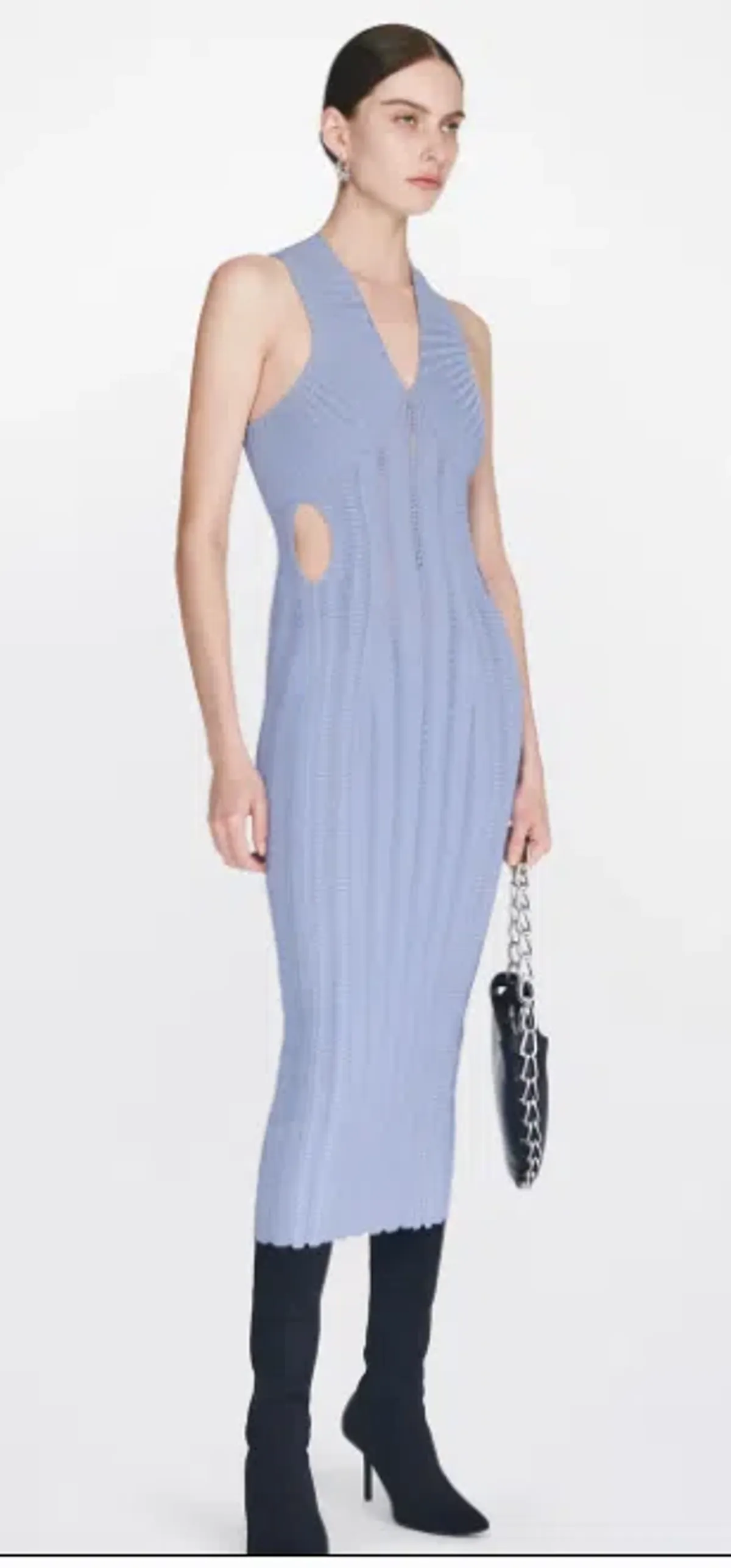 Dion Lee Snakeskin Dress Mist/Glacier Size 12 - Image 4