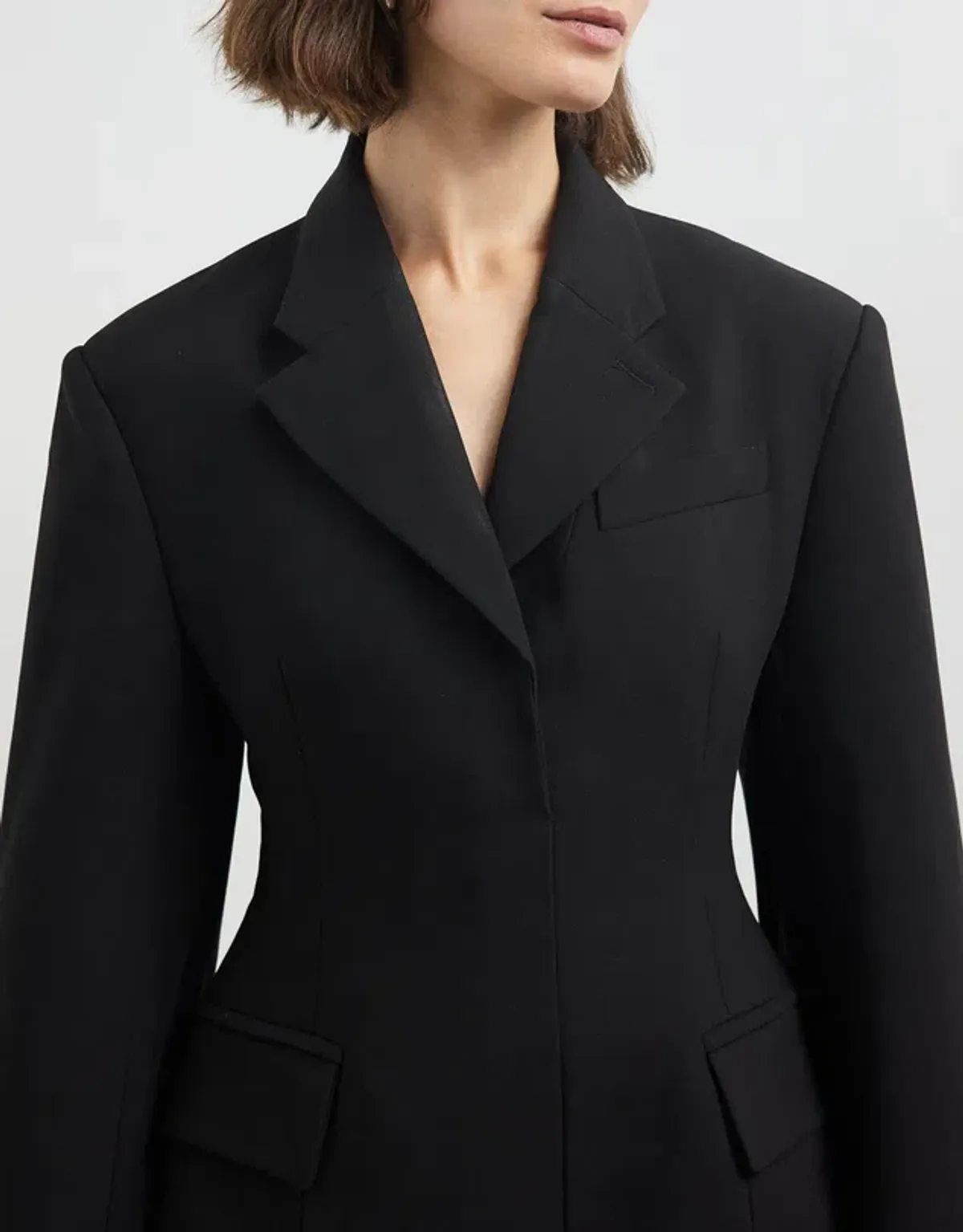 CAMILLA AND MARC MACKINLEY BLAZER DRESS BLACK  SIZE 8 - Image 3