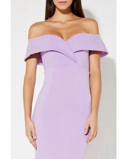 Mossman She Told Me So Midi Dress Lilac Size AU 8 for rent on The Volte - image 2