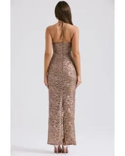 House of CB Giada Dress Rose Gold Size S / AU 8  for rent on The Volte - image 4