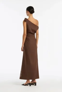 Sir The Label Bettina Off The Shoulder Dress Brown Size 6 for rent on The Volte - image 3