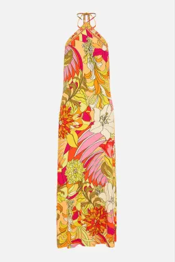 Camilla Long Jersey Halter Dress The Flower Child Society Size XXS / AU 6 for rent on The Volte - image 3