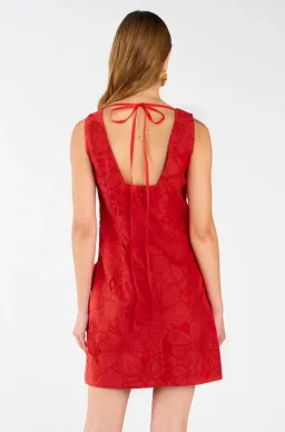 Oroton Lace Shift Mini Dress Poppy Size 4 for rent on The Volte - image 3