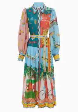 Alemais All Aboard Shirtdress Multi Size 10 for rent on The Volte - image 6