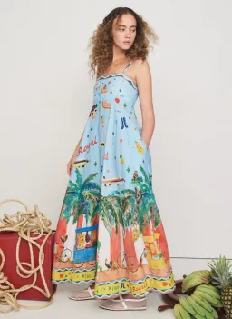 Alemais All Aboard Sundress Multi Size 8 for rent on The Volte - image 1