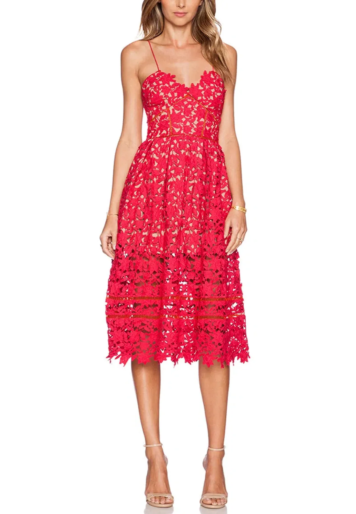 Self Portrait Azaelia Dress Red Size 8  - Image 1