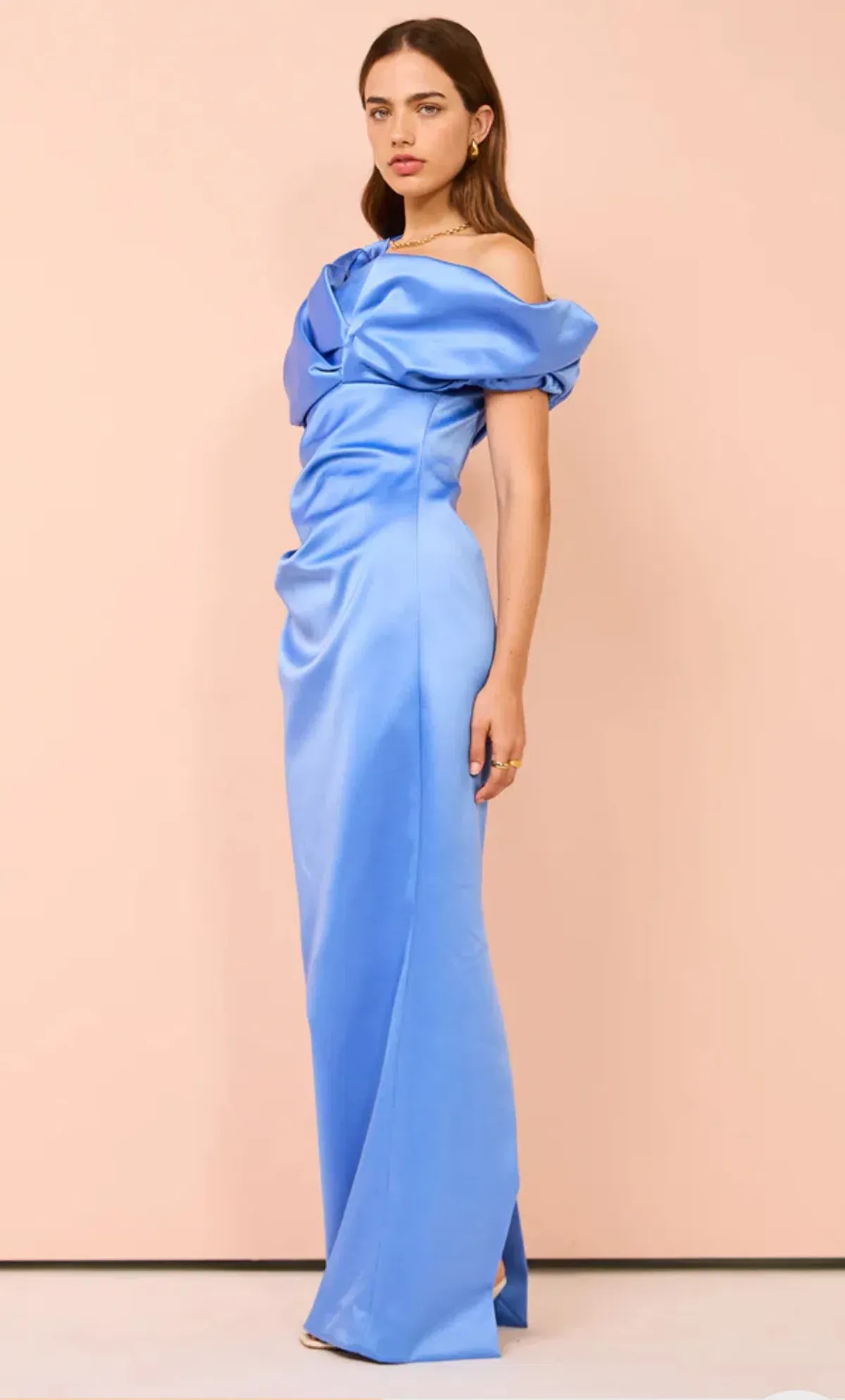 Rachel Gilbert Larna Gown In Cornflower Size 10 - Image 4